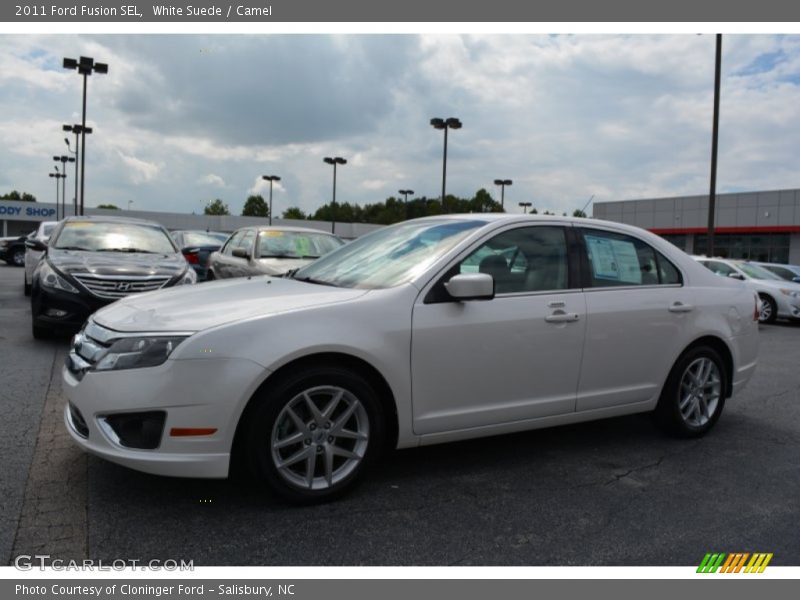 White Suede / Camel 2011 Ford Fusion SEL