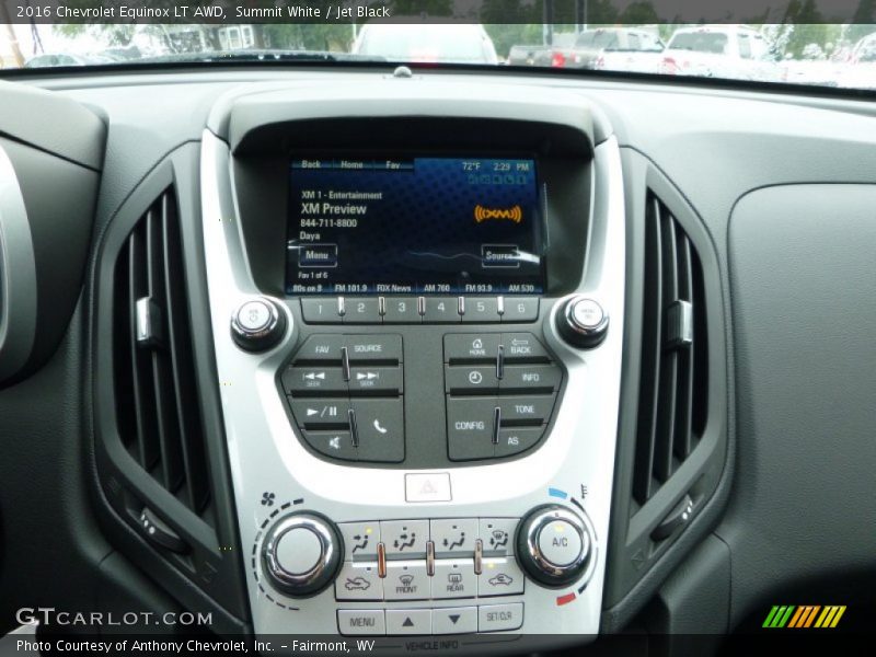 Controls of 2016 Equinox LT AWD