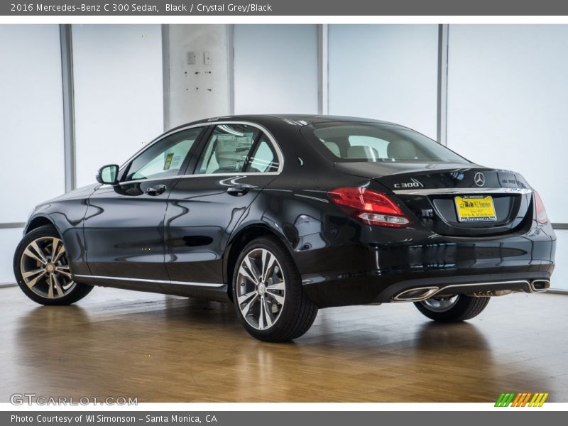 Black / Crystal Grey/Black 2016 Mercedes-Benz C 300 Sedan