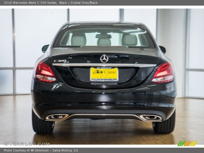 Black / Crystal Grey/Black 2016 Mercedes-Benz C 300 Sedan