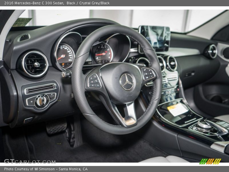 Black / Crystal Grey/Black 2016 Mercedes-Benz C 300 Sedan