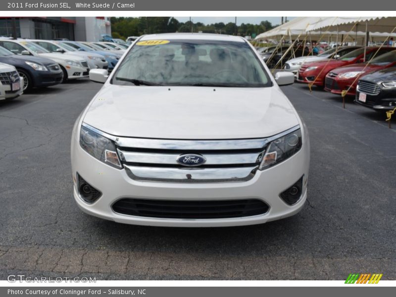 White Suede / Camel 2011 Ford Fusion SEL