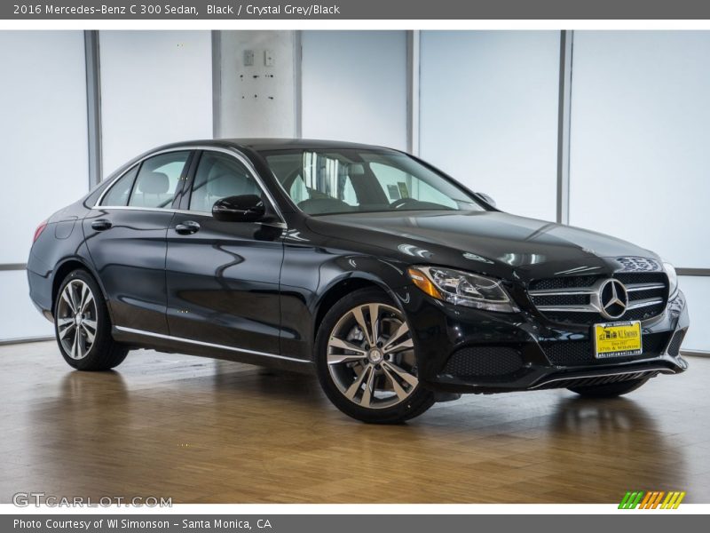 Black / Crystal Grey/Black 2016 Mercedes-Benz C 300 Sedan