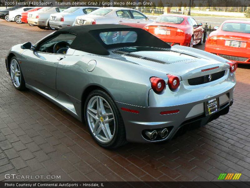 Titanium (Metallic Gray) / Grigio Medio (Medium Grey) 2006 Ferrari F430 Spider