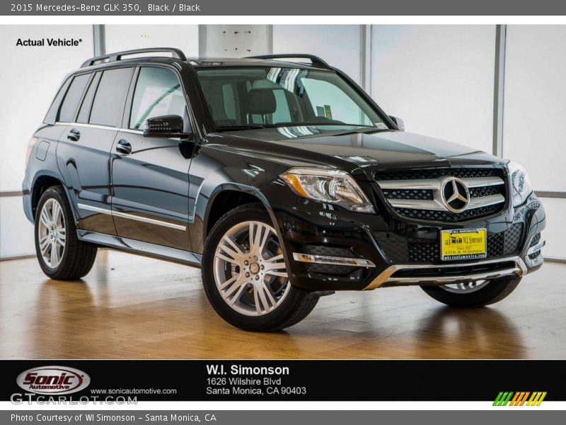 Black / Black 2015 Mercedes-Benz GLK 350