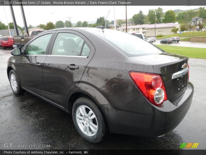 Mocha Bronze Metallic / Dark Pewter/Dark Titanium 2015 Chevrolet Sonic LT Sedan