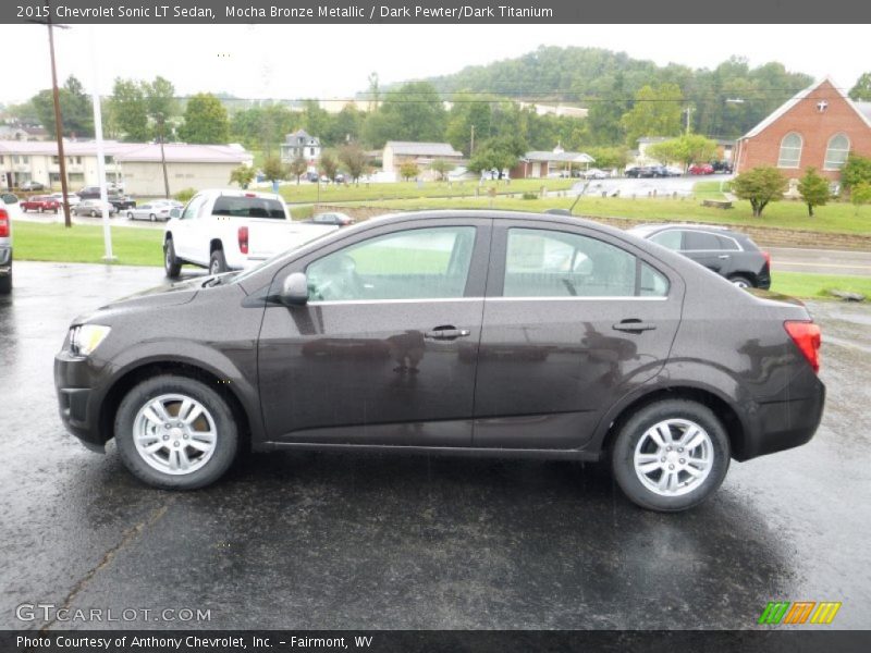 Mocha Bronze Metallic / Dark Pewter/Dark Titanium 2015 Chevrolet Sonic LT Sedan