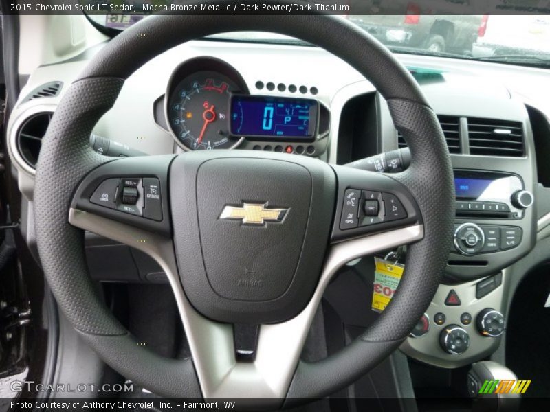 Mocha Bronze Metallic / Dark Pewter/Dark Titanium 2015 Chevrolet Sonic LT Sedan