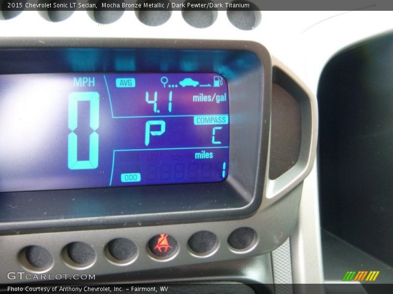 Mocha Bronze Metallic / Dark Pewter/Dark Titanium 2015 Chevrolet Sonic LT Sedan