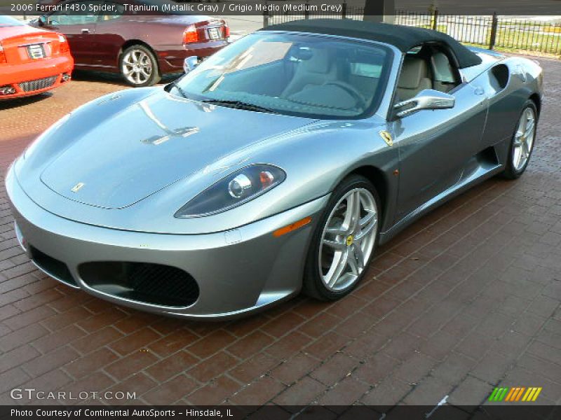 Titanium (Metallic Gray) / Grigio Medio (Medium Grey) 2006 Ferrari F430 Spider