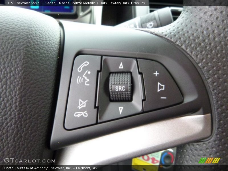 Mocha Bronze Metallic / Dark Pewter/Dark Titanium 2015 Chevrolet Sonic LT Sedan