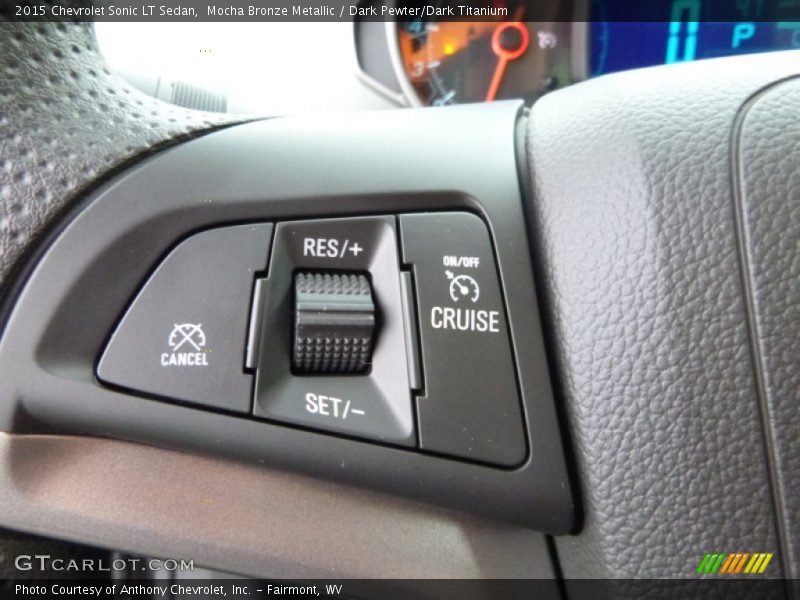 Mocha Bronze Metallic / Dark Pewter/Dark Titanium 2015 Chevrolet Sonic LT Sedan