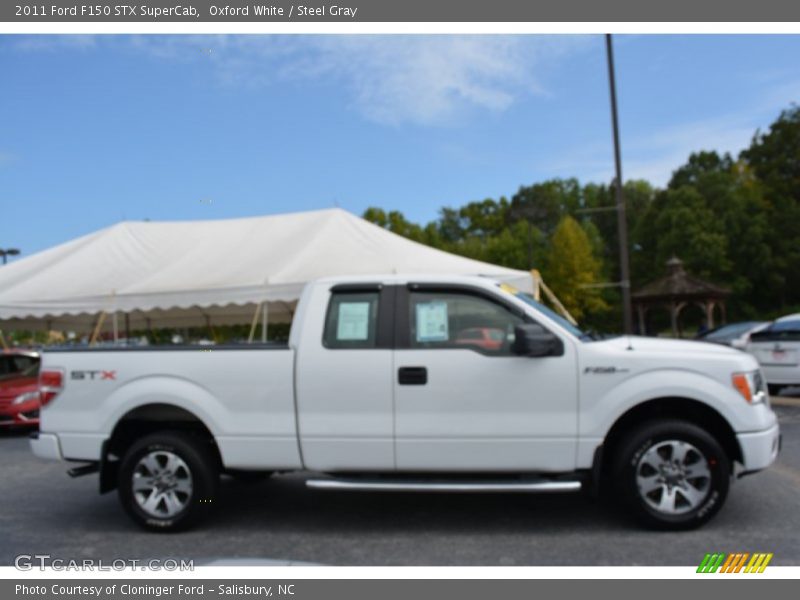 Oxford White / Steel Gray 2011 Ford F150 STX SuperCab