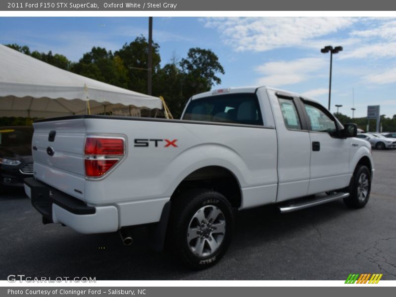 Oxford White / Steel Gray 2011 Ford F150 STX SuperCab