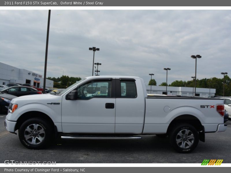 Oxford White / Steel Gray 2011 Ford F150 STX SuperCab