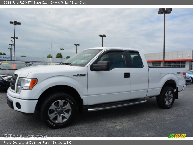 Oxford White / Steel Gray 2011 Ford F150 STX SuperCab
