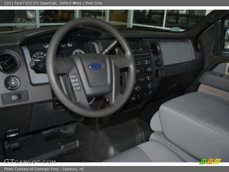 Oxford White / Steel Gray 2011 Ford F150 STX SuperCab