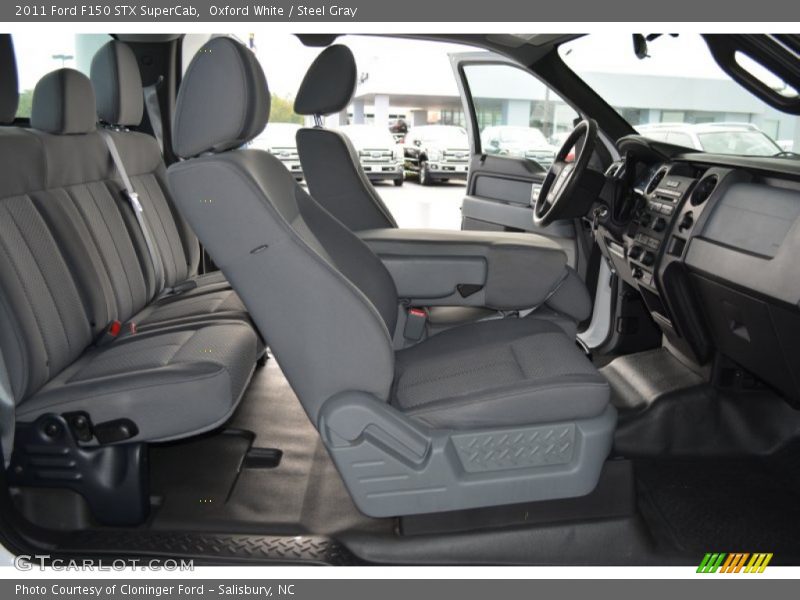 Oxford White / Steel Gray 2011 Ford F150 STX SuperCab