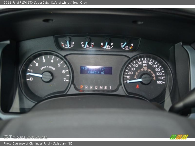 Oxford White / Steel Gray 2011 Ford F150 STX SuperCab
