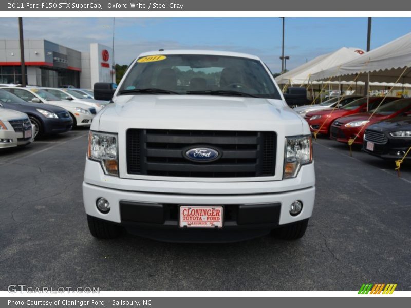 Oxford White / Steel Gray 2011 Ford F150 STX SuperCab