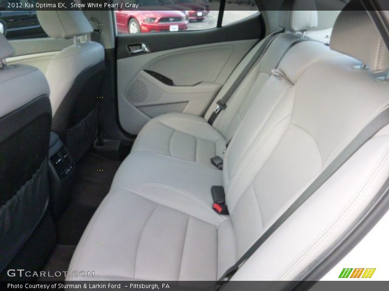 Snow White Pearl / Gray 2012 Kia Optima EX