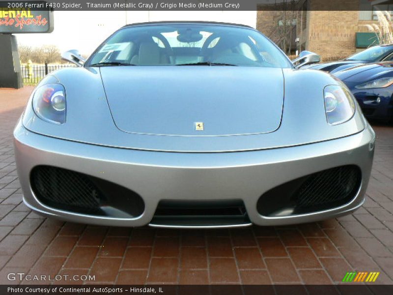 Titanium (Metallic Gray) / Grigio Medio (Medium Grey) 2006 Ferrari F430 Spider