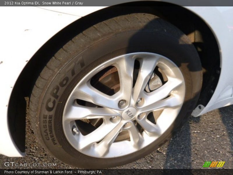 Snow White Pearl / Gray 2012 Kia Optima EX