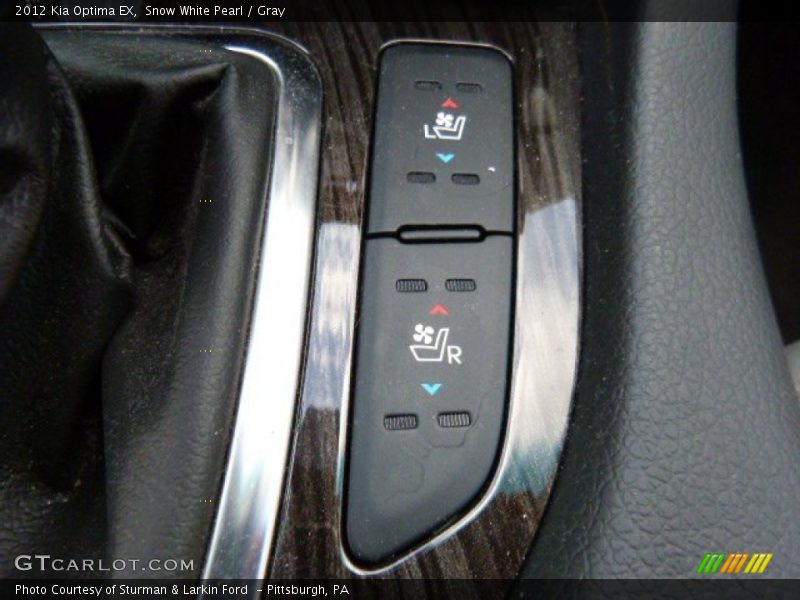 Snow White Pearl / Gray 2012 Kia Optima EX