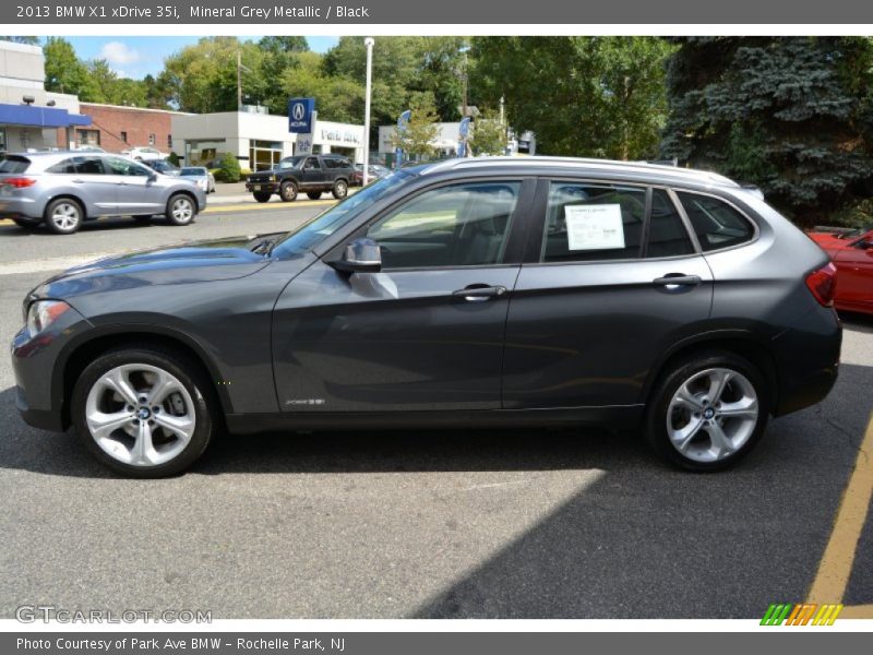 Mineral Grey Metallic / Black 2013 BMW X1 xDrive 35i