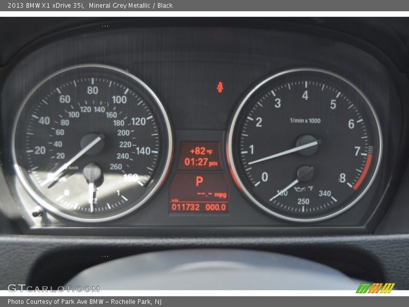 Mineral Grey Metallic / Black 2013 BMW X1 xDrive 35i