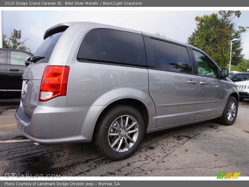 Billet Silver Metallic / Black/Light Graystone 2016 Dodge Grand Caravan SE