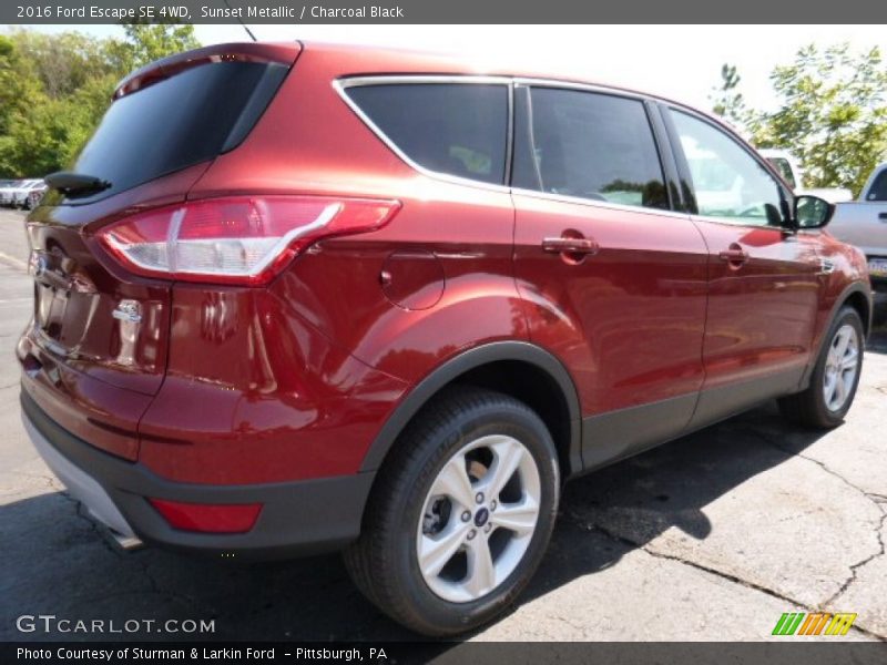 Sunset Metallic / Charcoal Black 2016 Ford Escape SE 4WD