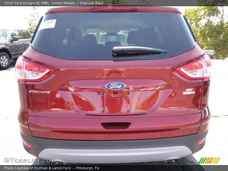 Sunset Metallic / Charcoal Black 2016 Ford Escape SE 4WD