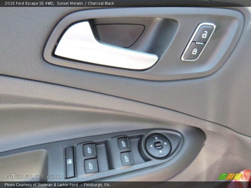 Sunset Metallic / Charcoal Black 2016 Ford Escape SE 4WD
