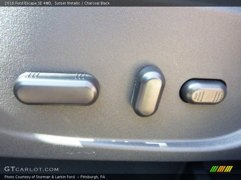 Sunset Metallic / Charcoal Black 2016 Ford Escape SE 4WD