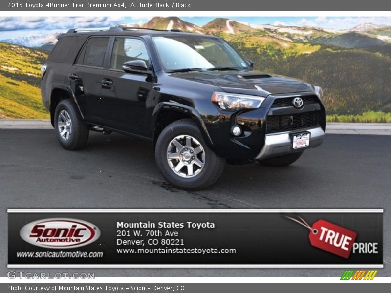 Attitude Black / Black 2015 Toyota 4Runner Trail Premium 4x4