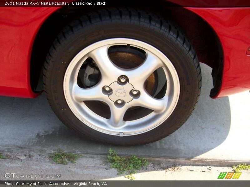 Classic Red / Black 2001 Mazda MX-5 Miata Roadster