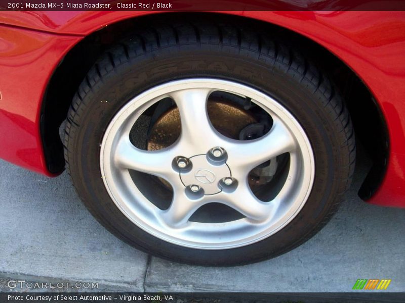 Classic Red / Black 2001 Mazda MX-5 Miata Roadster