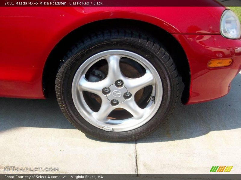 Classic Red / Black 2001 Mazda MX-5 Miata Roadster