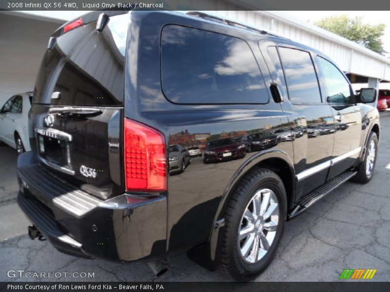 Liquid Onyx Black / Charcoal 2008 Infiniti QX 56 4WD