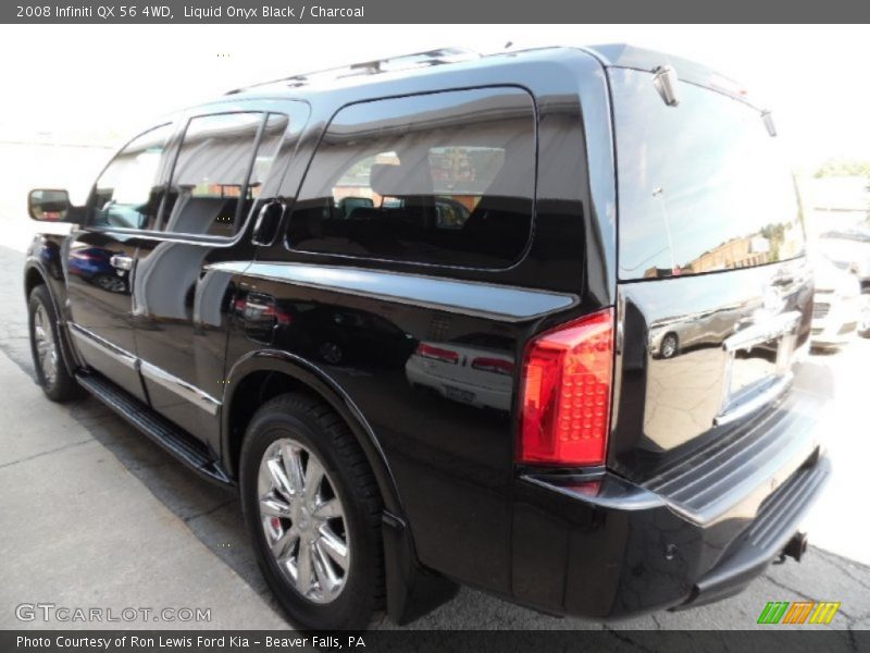Liquid Onyx Black / Charcoal 2008 Infiniti QX 56 4WD