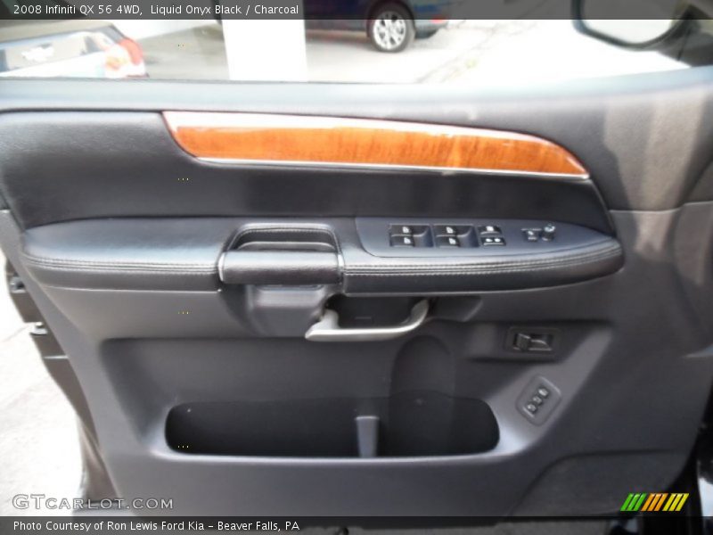 Liquid Onyx Black / Charcoal 2008 Infiniti QX 56 4WD