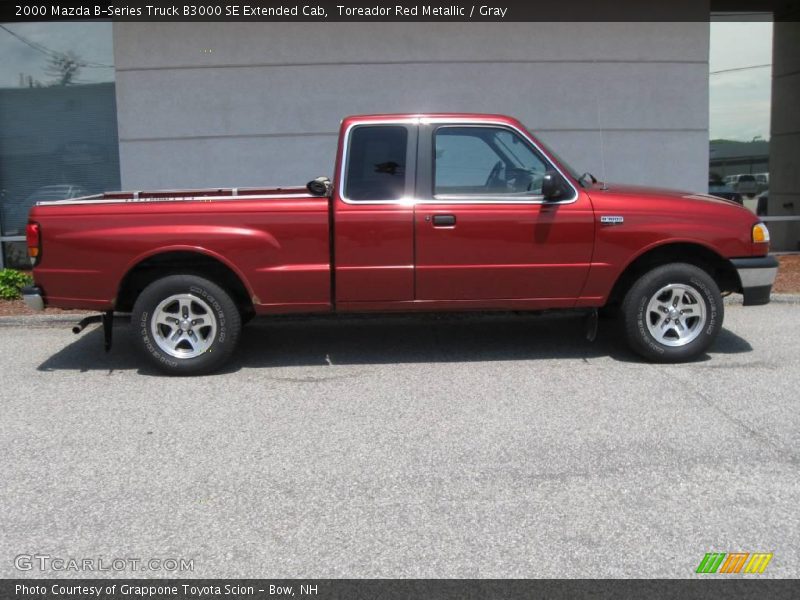 Toreador Red Metallic / Gray 2000 Mazda B-Series Truck B3000 SE Extended Cab