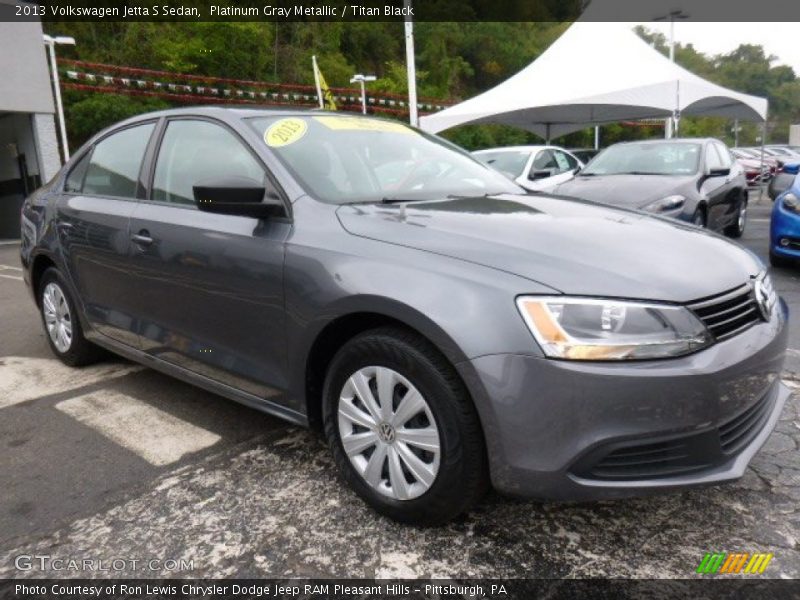 Platinum Gray Metallic / Titan Black 2013 Volkswagen Jetta S Sedan