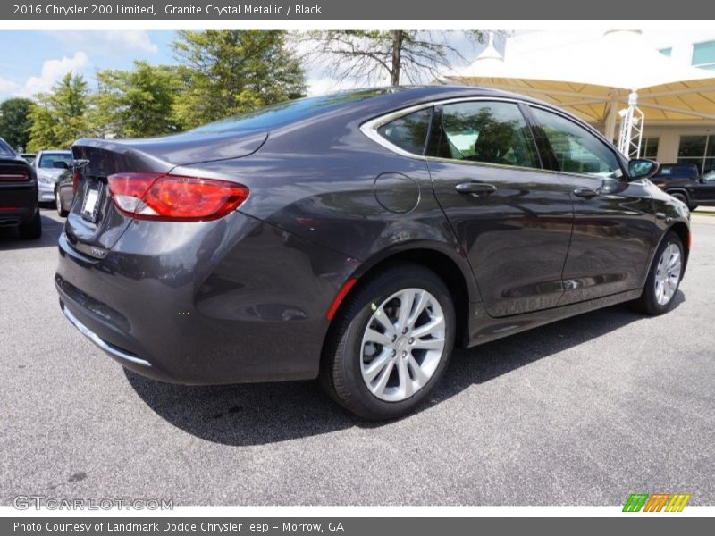Granite Crystal Metallic / Black 2016 Chrysler 200 Limited