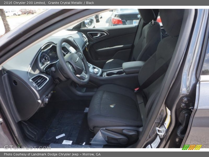 Granite Crystal Metallic / Black 2016 Chrysler 200 Limited