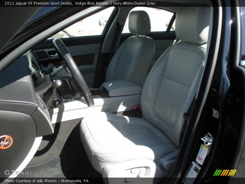 Indigo Blue Metallic / Ivory White/Oyster Grey 2011 Jaguar XF Premium Sport Sedan