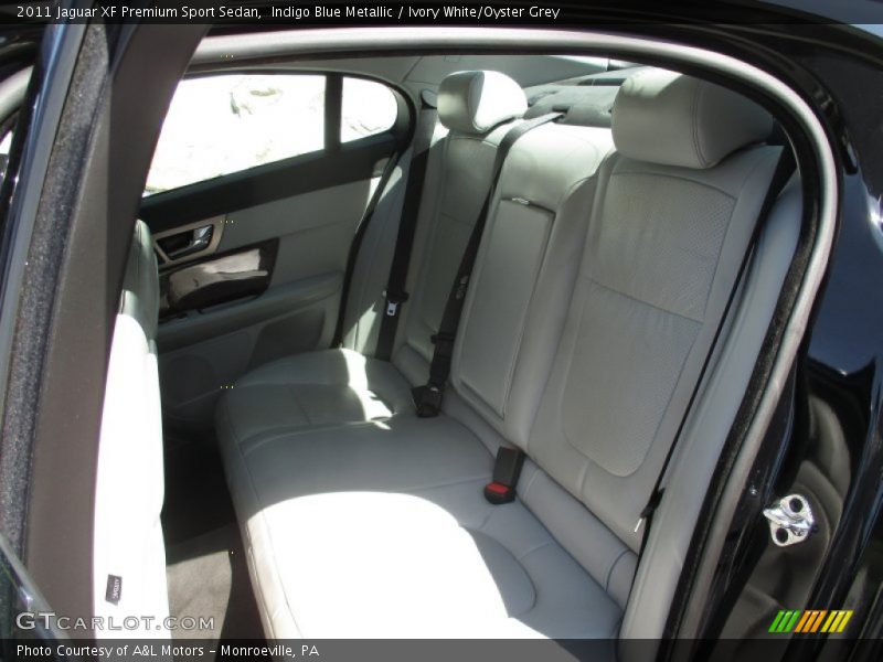 Indigo Blue Metallic / Ivory White/Oyster Grey 2011 Jaguar XF Premium Sport Sedan