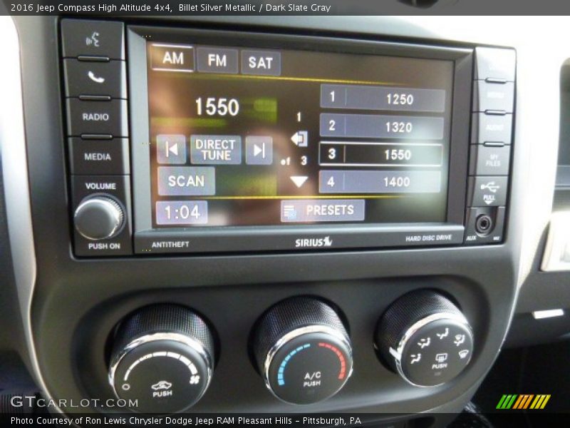 Billet Silver Metallic / Dark Slate Gray 2016 Jeep Compass High Altitude 4x4