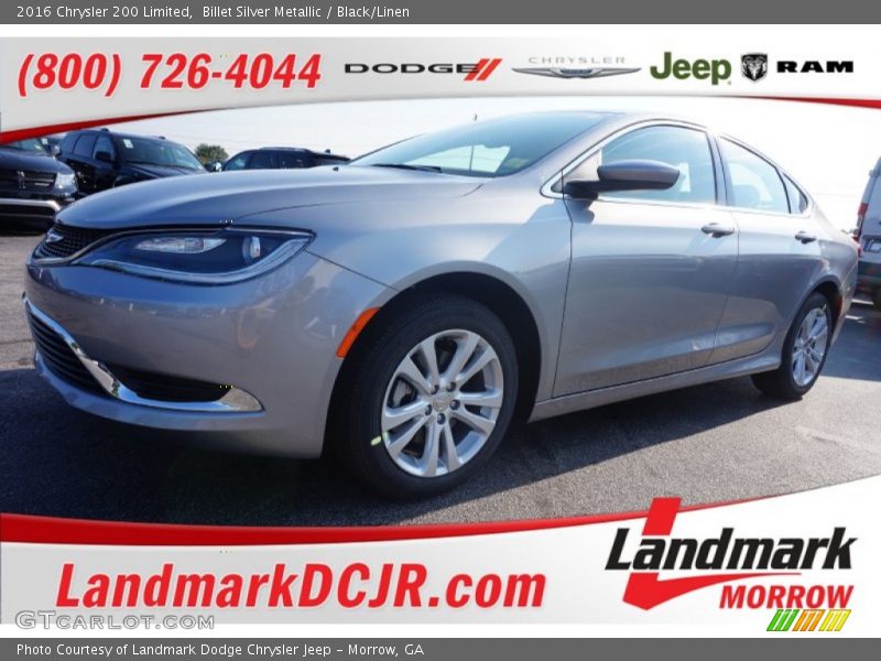 Billet Silver Metallic / Black/Linen 2016 Chrysler 200 Limited